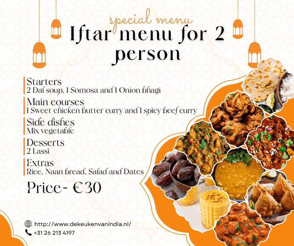Iftar for two for De Keuken Van India